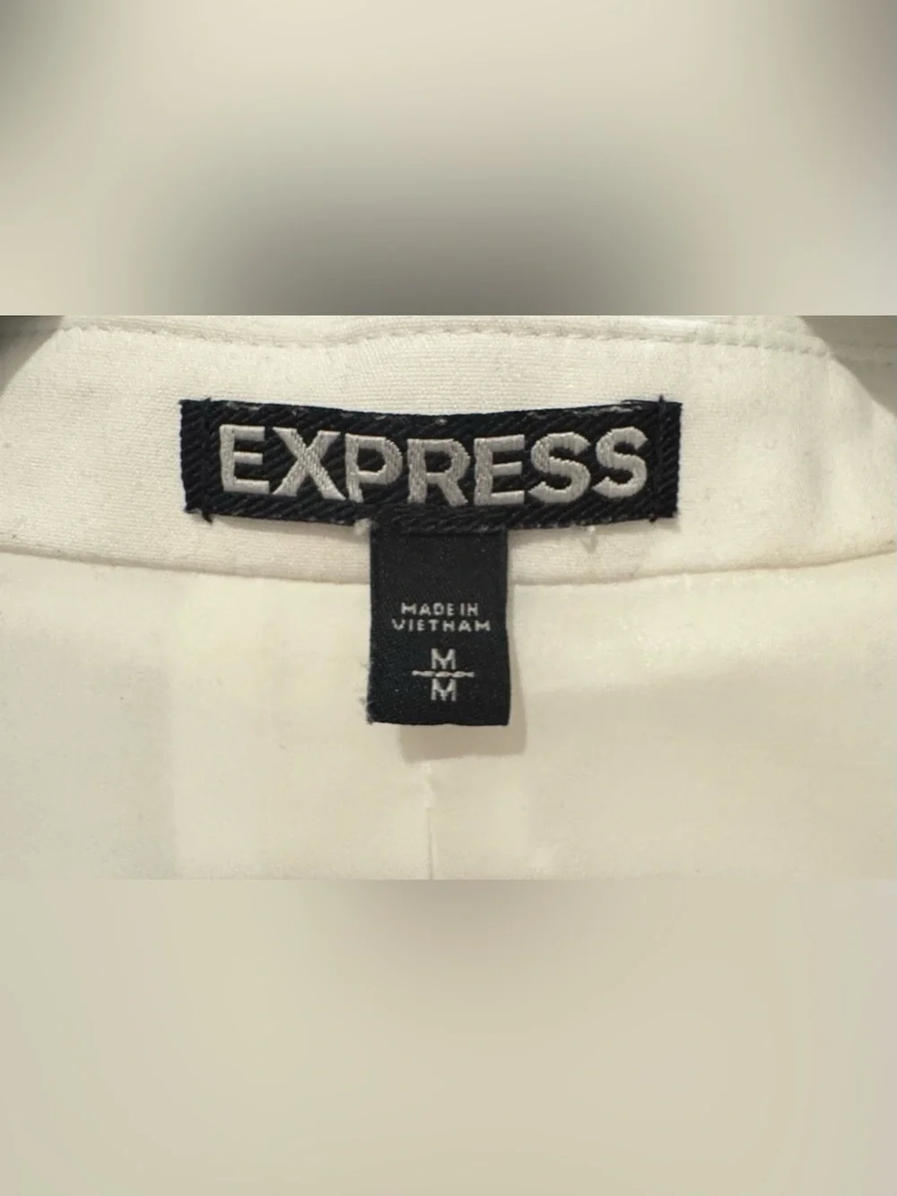 Express White Sleeveless Blazer Vest